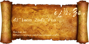 Álmos Zsófia névjegykártya